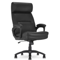 Office Chairs*Serta Comfort Big & Tall Ergonomic Bonded Leather Swivel Executive Chair, Black (CHR10131A)