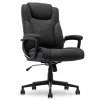 Office Chairs*Serta Comfort Eco Ergonomic Velvet Fabric Swivel Executive Chair, Light Black (CCHR10006B)