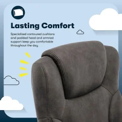 Office Chairs*Serta Comfort Eco Ergonomic Velvet Fabric Swivel Executive Chair, Brown (CCHR10006D)