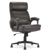 Office Chairs*Serta Comfort Ergonomic Bonded Leather Swivel Executive Chair, Brown (CHR10130B)