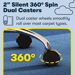 Ergonomic Chairs*Serta Essentials Armless Ergonomic Bonded Leather/Mesh Swivel Task Chair, (48740) Black