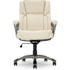 Ergonomic Chairs*Serta Garret Ergonomic Bonded Leather Swivel Executive Chair, (CH200112) American Beige