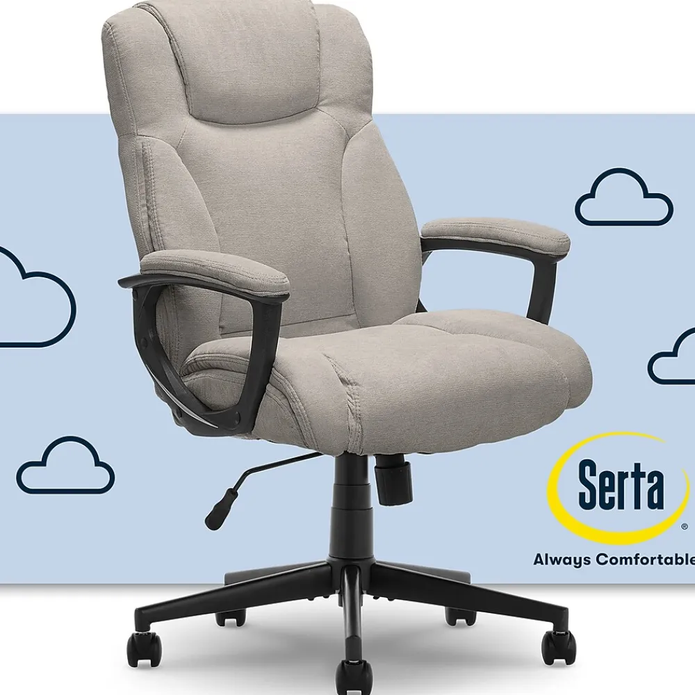 Ergonomic Chairs*Serta Hannah II Fabric Executive Chair, (43672D) Gray