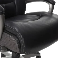 Office Chairs*Serta Launtner Bonded Leather Executive Office Chair with Smart Layers Technology, Opportunity Gray/Black (44942A)