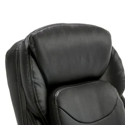 Office Chairs*Serta My Fit Ergonomic Bonded Leather Swivel Executive Chair, Black (CHR100013)