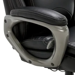 Office Chairs*Serta My Fit Ergonomic Bonded Leather Swivel Executive Chair, Black (CHR100013)