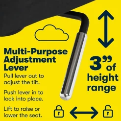 Ergonomic Chairs*Serta Style Ashland Fabric Swivel Computer and Desk Chair, (CHR100005) Charcoal