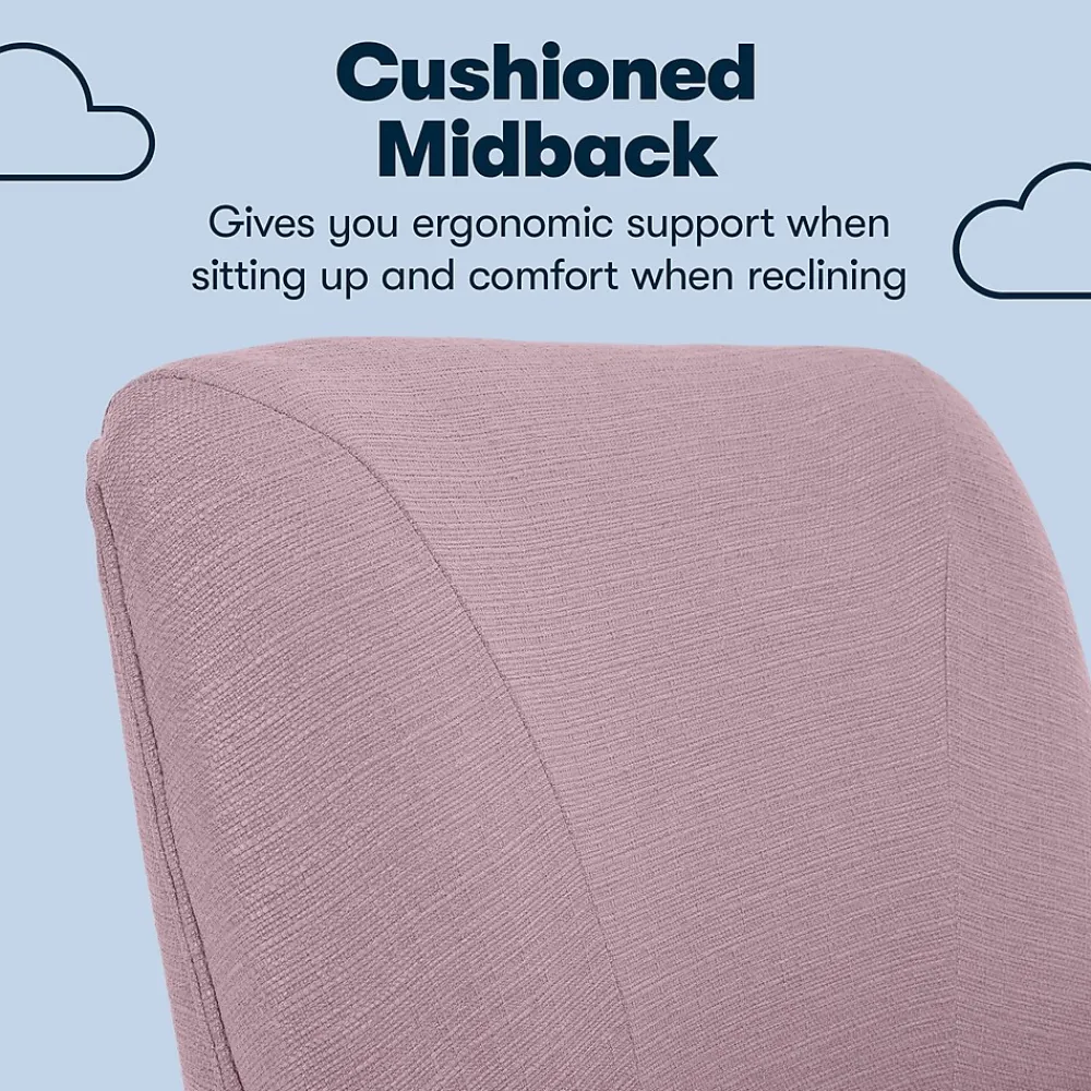 Office Chairs*Serta Style Leighton Fabric Swivel Home Office Chair, Lilac (47925D)