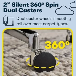 Office Chairs*Serta Style Leighton Fabric Swivel Home Office Chair, Lilac (47925D)