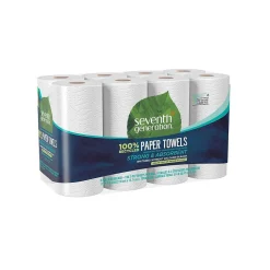 Seventh Generation Recycled Paper Towels, 2-ply, 156 Sheets/Roll, 8 Rolls/Pack (13739PK)