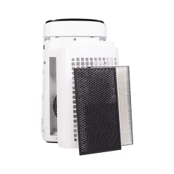 Sharp Plasmacluster True HEPA Console Air Purifier, 3-Speed, White/Black (FX-J80UW)