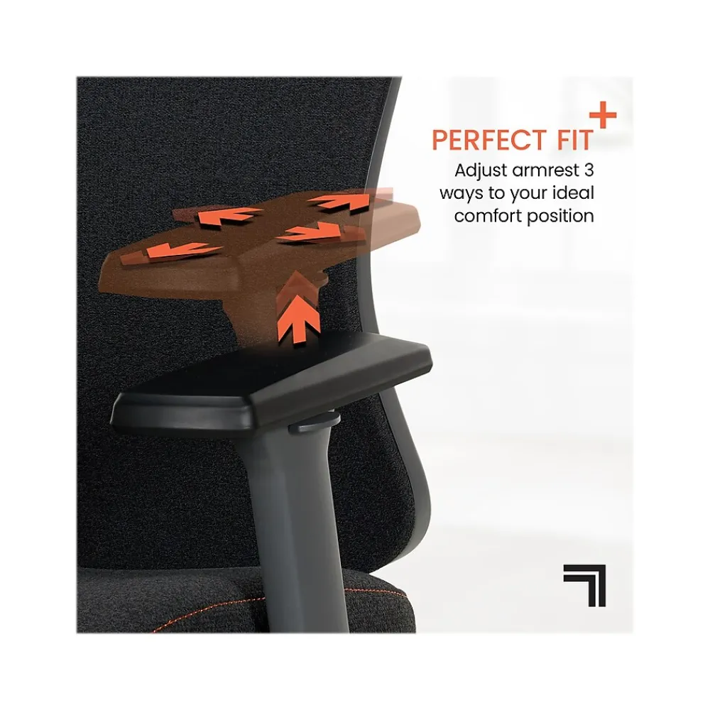 Office Chairs*Sharper Image Revive Shiatsu Ergonomic Mesh Swivel Massage Chair, Black (60097-BLK)