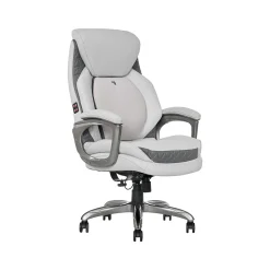 Ergonomic Chairs*Sharper Image S-600 Active Lumbar Ergonomic Bonded Leather Swivel Executive Massage Chair, (60098-OWHT) Off-White