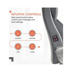 Ergonomic Chairs*Sharper Image S-600 Active Lumbar Ergonomic Bonded Leather Swivel Executive Massage Chair, (60098-GRY) Gray