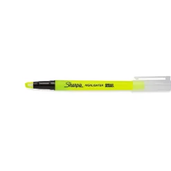 Highlighters|Sharpie Clear View Highlighter, Chisel Tip, Yellow, 3/Pack (1950745/2128217)
