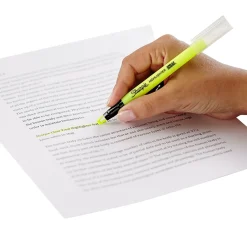 Highlighters|Sharpie Clear View Highlighter, Chisel Tip, Yellow, 3/Pack (1950745/2128217)