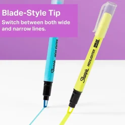Highlighters|Sharpie Clear View Highlighter, Chisel Tip, Assorted, 8/Pack (1971843)