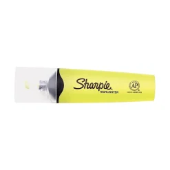 Highlighters|Sharpie Clear View Tank Highlighter, Chisel Tip, Yellow, Dozen (2128227/1897847)