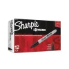 Markers|Sharpie Extreme Permanent Markers, Fine Tip, Black, 12/Pack (1927432)