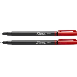 Pens|Sharpie Felt Pen, Fine Point, Red Ink, Dozen (1742665)