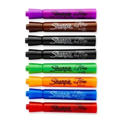 Markers|Sharpie Flip Chart Tank Permanent Marker, Bullet Tip, Assorted, 8/Pack (22480)