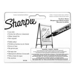 Markers|Sharpie Flip Chart Water Based Marker, Bullet Tip, Assorted, 4/Pack (22474)