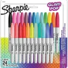 Markers|Sharpie Glam Pop Permanent Marker, Fine Tip, Assorted, 24/Pack (2185229)