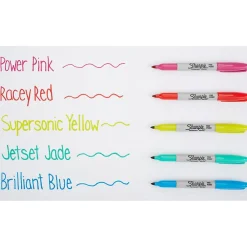 Markers|Sharpie Glam Pop Permanent Marker, Fine Tip, Assorted, 24/Pack (2185229)