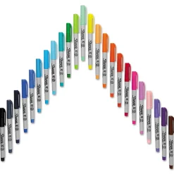 Markers|Sharpie Glam Pop Permanent Markers, Ultra Fine Tip, Assorted, 24/Pack (1949558)