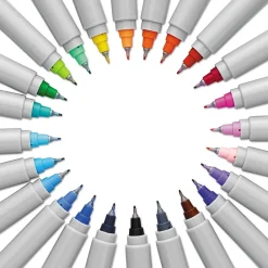 Markers|Sharpie Glam Pop Permanent Markers, Ultra Fine Tip, Assorted, 24/Pack (1949558)