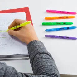 Highlighters|Sharpie Highlighter, Chisel Point, Assorted, 4/Pack (27174)