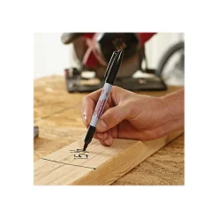 Markers|Sharpie Industrial Permanent Markers, Fine Tip, Black, Dozen (13601A)