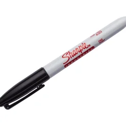 Markers|Sharpie Industrial Permanent Marker, Fine Tip, Black Ink, 3/Pack (13763PP)