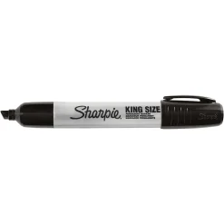 Markers|Sharpie King Size Permanent Marker, Chisel Tip, Black (15001A)