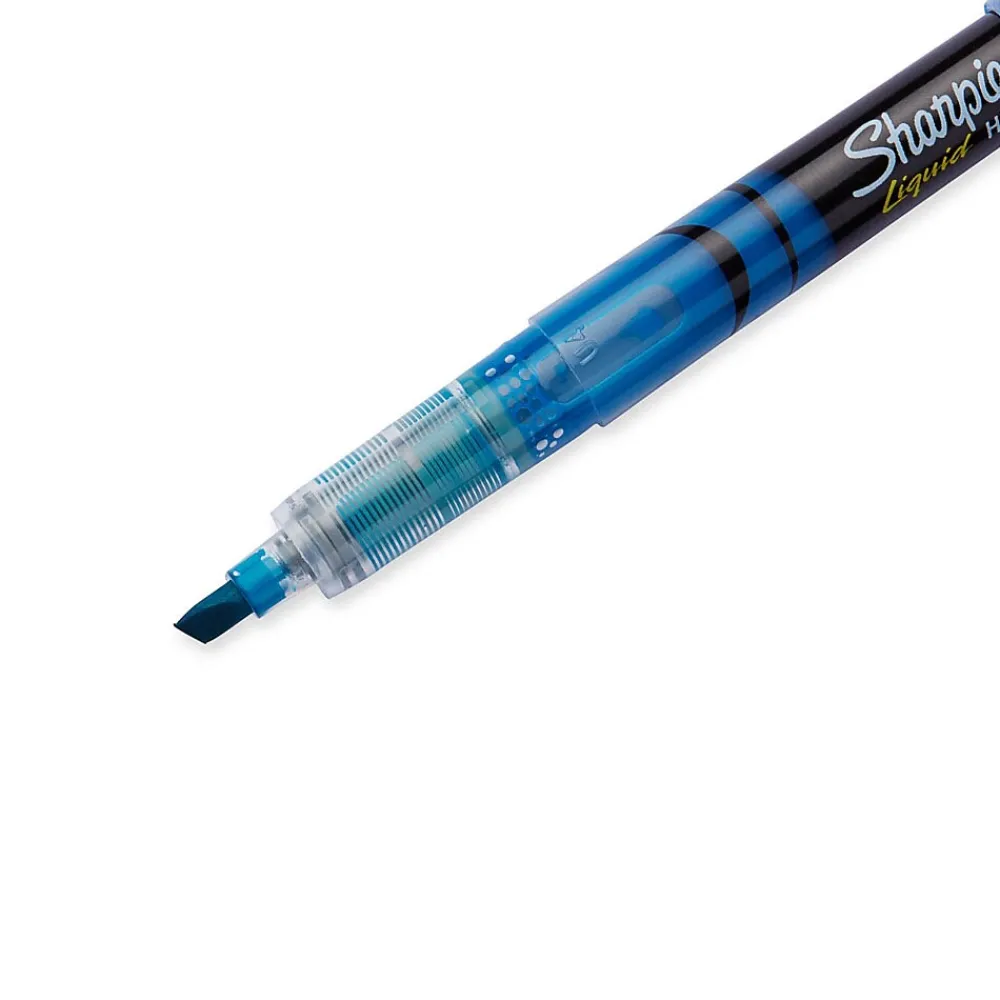 Highlighters|Sharpie Liquid Highlighter, Chisel Tip, Blue (1754467)