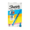 Highlighters|Sharpie Liquid Highlighters, Chisel Tip, Blue, Dozen (1754467)