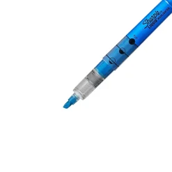 Highlighters|Sharpie Liquid Highlighters, Chisel Tip, Blue, Dozen (1754467)