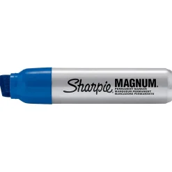 Markers|Sharpie Magnum Permanent Marker, XL Chisel Tip, Blue (44003)