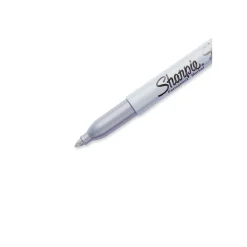 Markers|Sharpie Metallic Permanent Marker, Fine Tip, Gray/Silver, 4/Pack (39109)