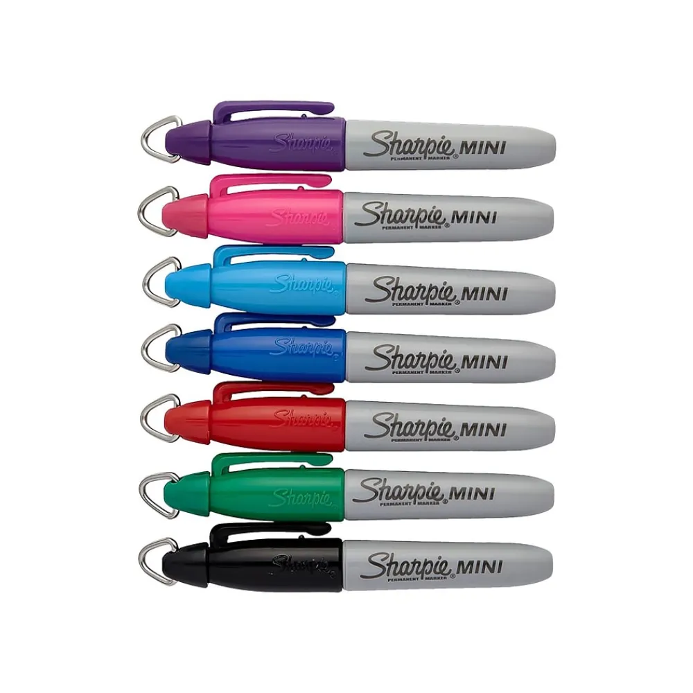 Markers|Sharpie Mini Permanent Markers, Fine Tip, Assorted, 72/Pack (35111)