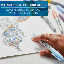 Markers|Sharpie Mystic Gems Permanent Markers, Fine Tip, Assorted, 24/Pack (2136727)