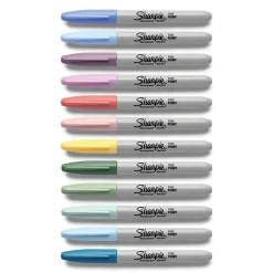 Markers|Sharpie Mystic Gems Permanent Markers, Fine Tip, Assorted, 24/Pack (2136727)
