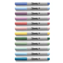 Markers|Sharpie Mystic Gems Permanent Markers, Ultra Fine Tip, Assorted, 24/Pack (2136772)