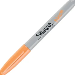 Markers|Sharpie Neon Permanent Marker, Fine Tip, Neon Orange (1860446)