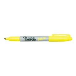 Markers|Sharpie Neon Permanent Marker, Fine Tip, Neon Yellow (1860445)