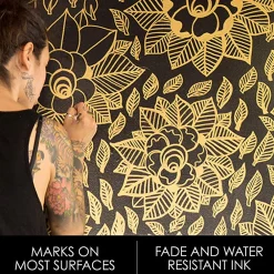 Markers|Sharpie Permanent Marker, Fine Tip, Metallic Silver, 36/Pack (9597)