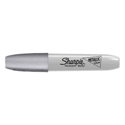 Markers|Sharpie Permanent Markers, Chisel Tip, Metallic, 12/Pack (2089638) Silver