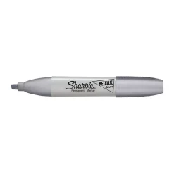 Markers|Sharpie Permanent Markers, Chisel Tip, Metallic, 12/Pack (2089638) Silver