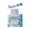 Markers|Sharpie Permanent Markers, Fine Tip, Mystic Gem Assorted Inks, 5/Pack (2136773)