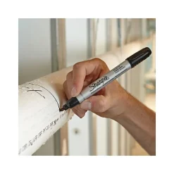 Markers|Sharpie Permanent Markers, Bullet Tip, Black, 12/Pack (1794229)